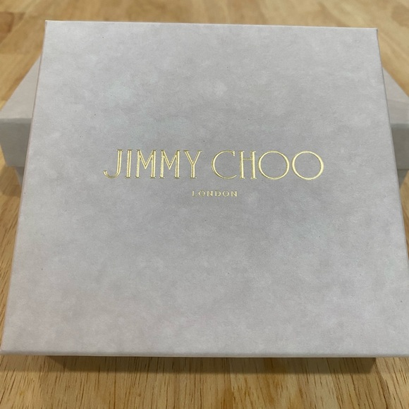 Jimmy Choo grey Cros embossed card slot BNWOT - Picture 8 of 8